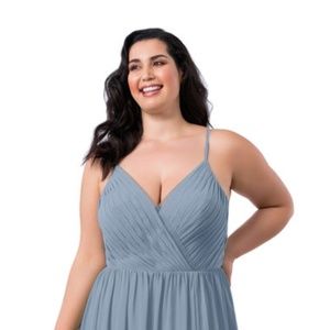 Azazie Gracie Dusty Blue